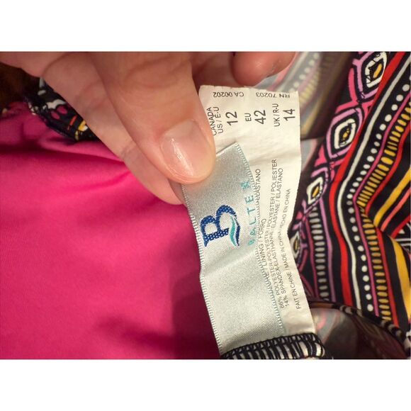 Baltex Aztec print tankini top women’s size 12 - Picture 4 of 4